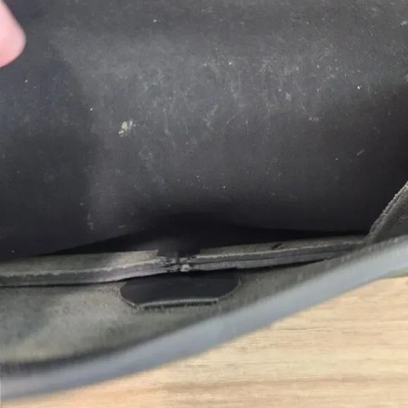 Coach 9145 Legacy Flap Crossbody Shoulder Bag Dark Gray Leather Vintage Purse - Picture 14 of 16